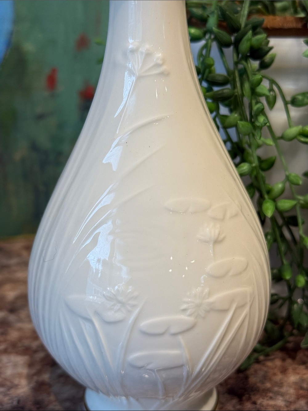 Pfaltzgraff Bone China Bud Vase with Gold Trim - Picture 2 of 7